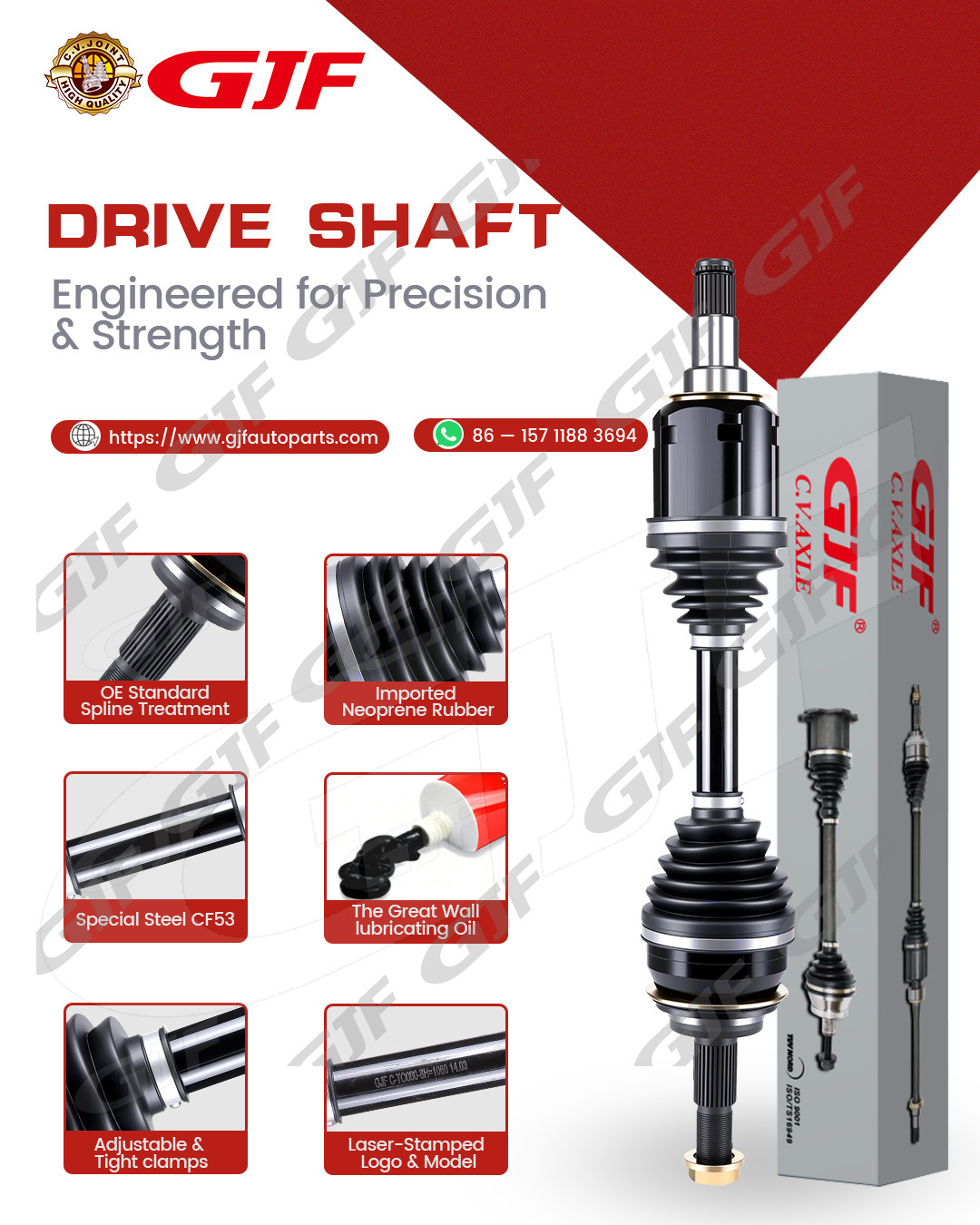 Auto Parts CV Axle Drive Shaft For Mitsubishi Lancer 3815A107 3815A108